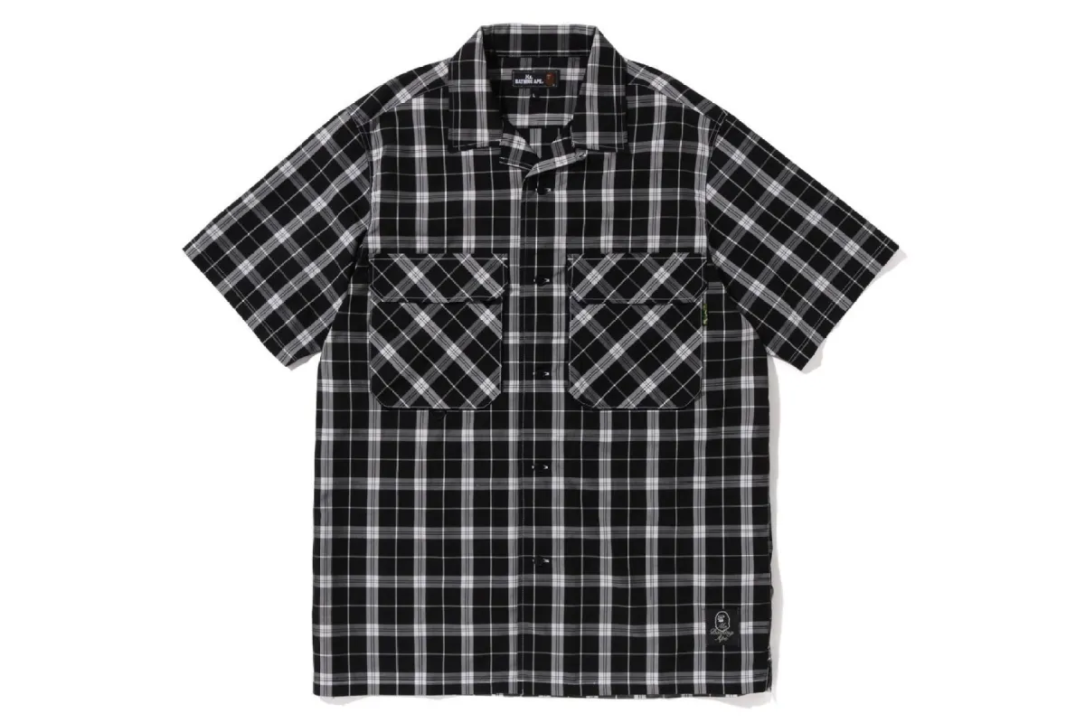 MR BATHING APE RELAXED FIT OPEN COLLAR SHIRT sold by Bape
