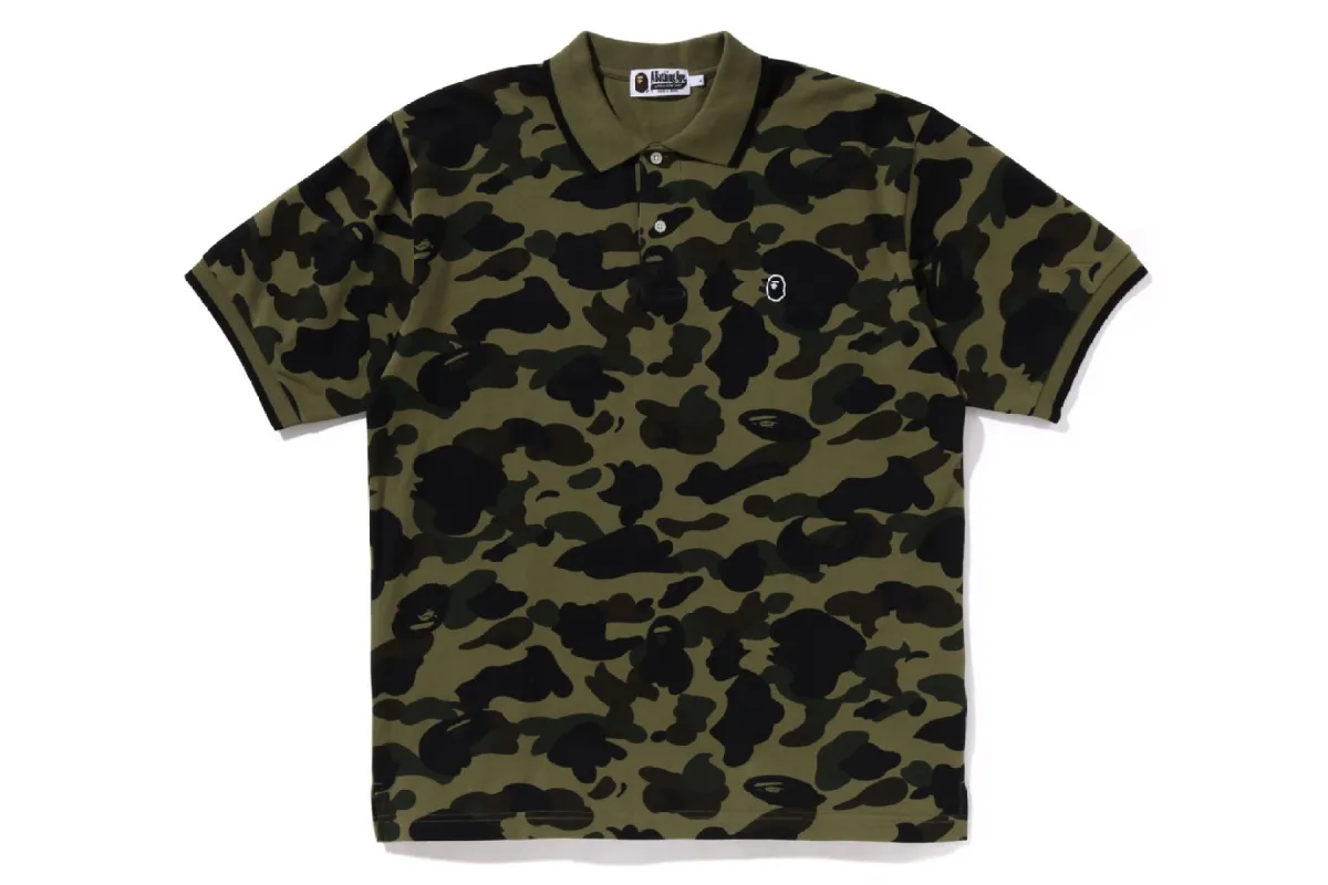 1ST CAMO ONE POINT POLO sold by Bape