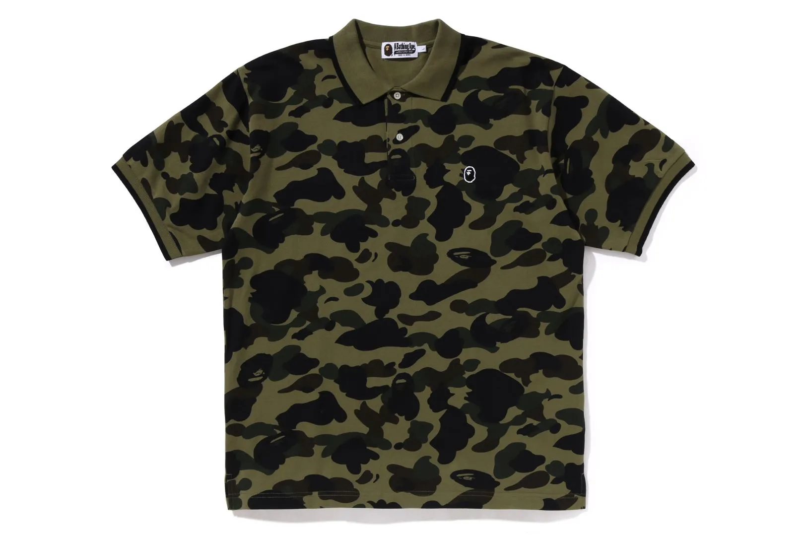 1ST CAMO ONE POINT POLO sold by Bape