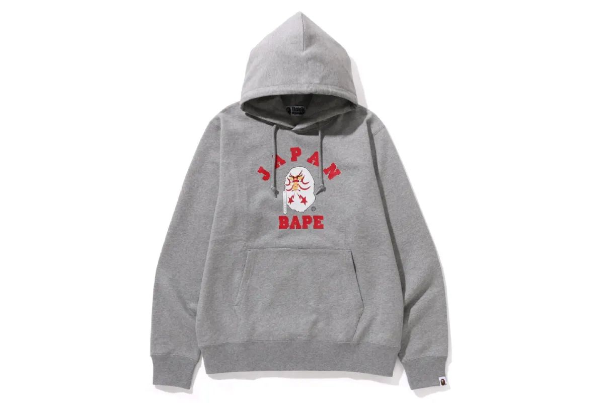 JAPAN COLLEGE KABUKI PULLOVER HOODIE sold by Bape