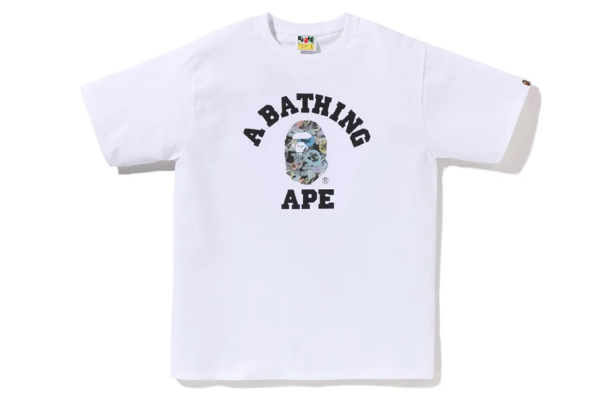 FLORAL CAMO COLLEGE TEE sold by Bape