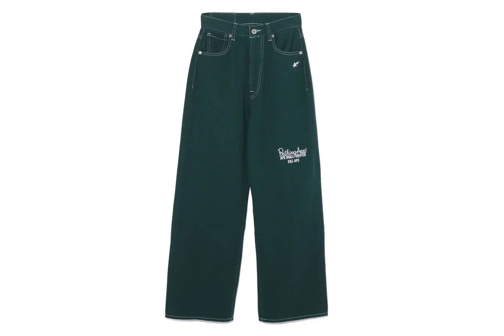 CHAMPION HIGHWAIST TWILL PANTS sold by Bape