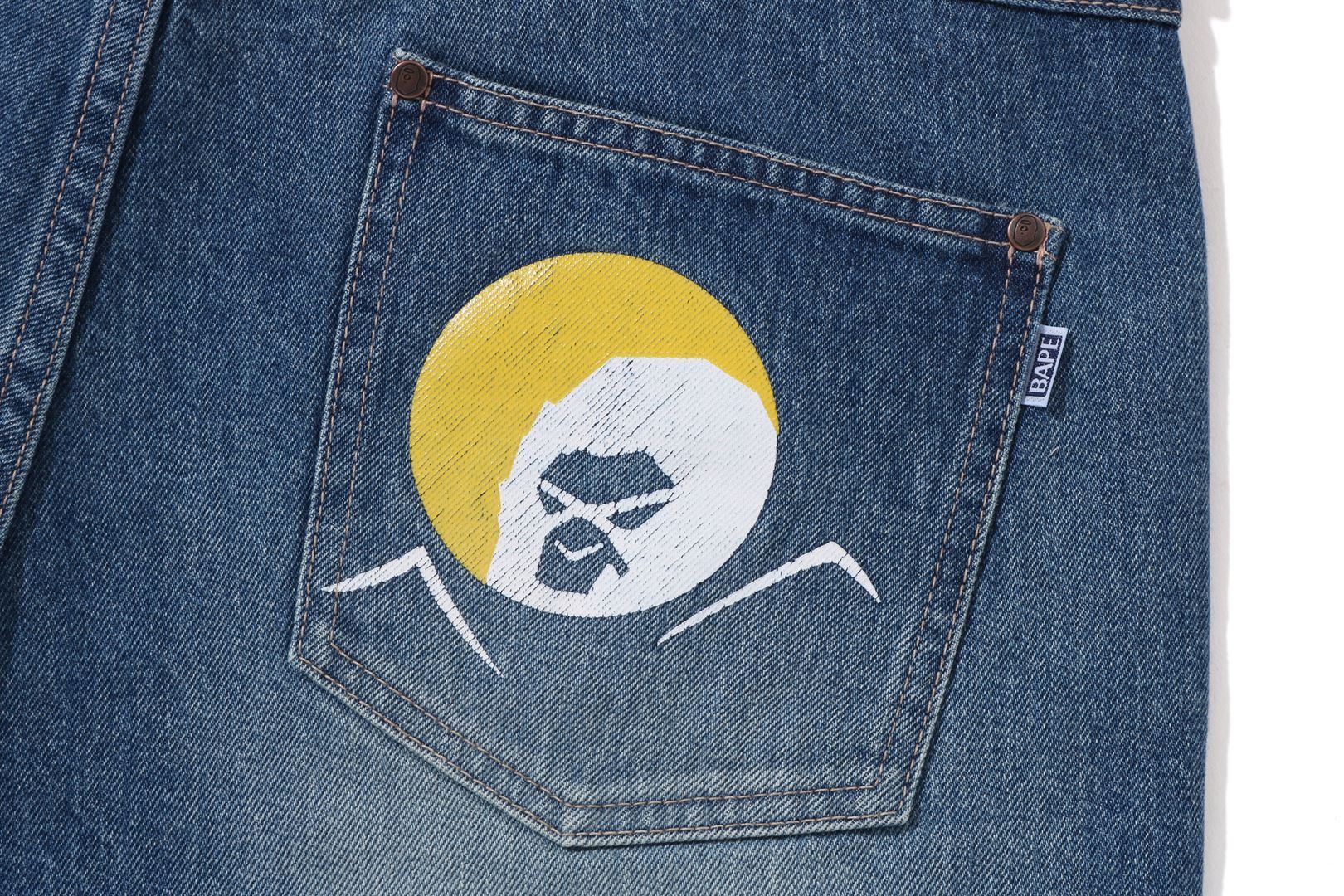 SHADOW BAPE LOOSE FIT DENIM PANTS sold by Bape product image thumbnail 4