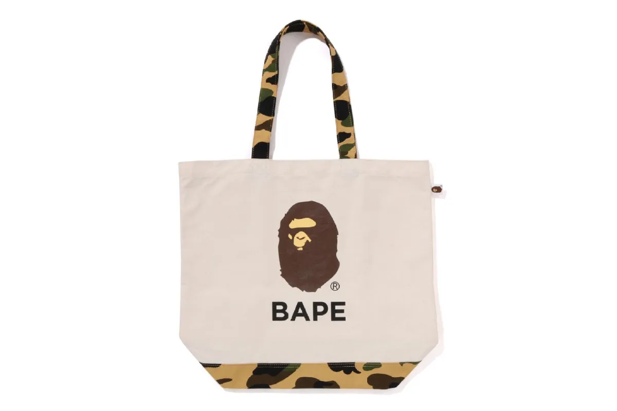 1ST CAMO APE HEAD TOTE BAG sold by Bape