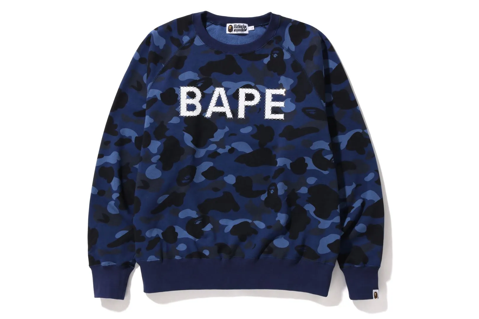 COLOR CAMO CRYSTAL STONE RELAXED FIT CREWNECK sold by Bape product image thumbnail 5