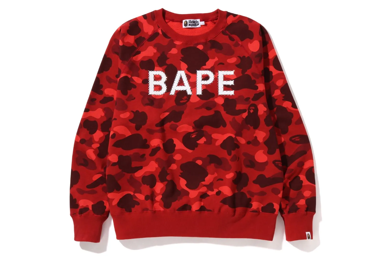 COLOR CAMO CRYSTAL STONE RELAXED FIT CREWNECK sold by Bape product image thumbnail 3