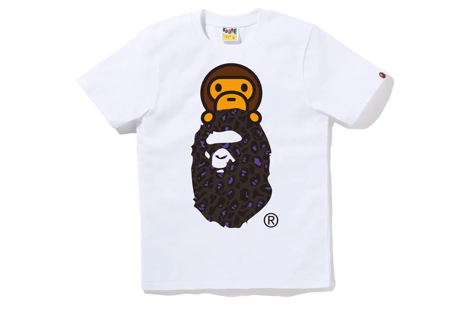 BAPE LEOPARD MILO ON APE HEAD TEE sold by Bape
