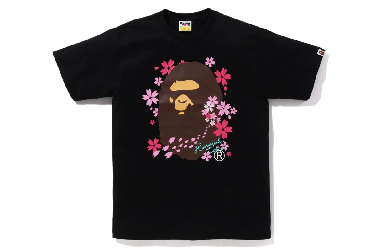 SAKURA APE HEAD TEE sold by Bape