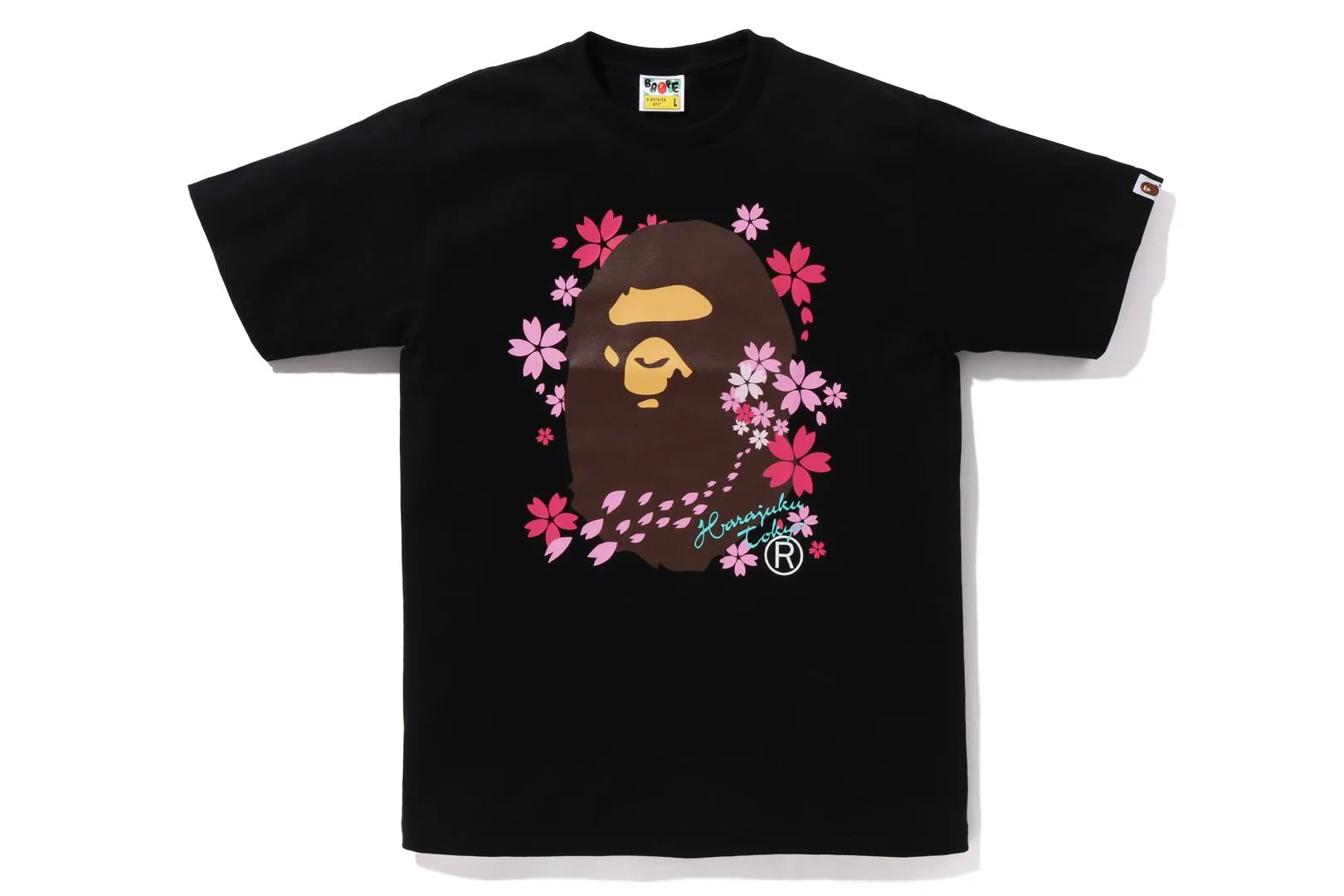 SAKURA APE HEAD TEE sold by Bape