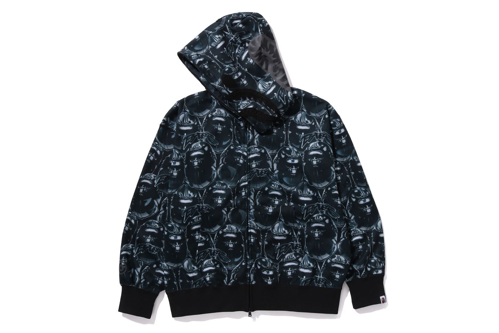 APE HEAD GRAFFITI SHARK FULL ZIP HOODIE sold by Bape product image thumbnail 2