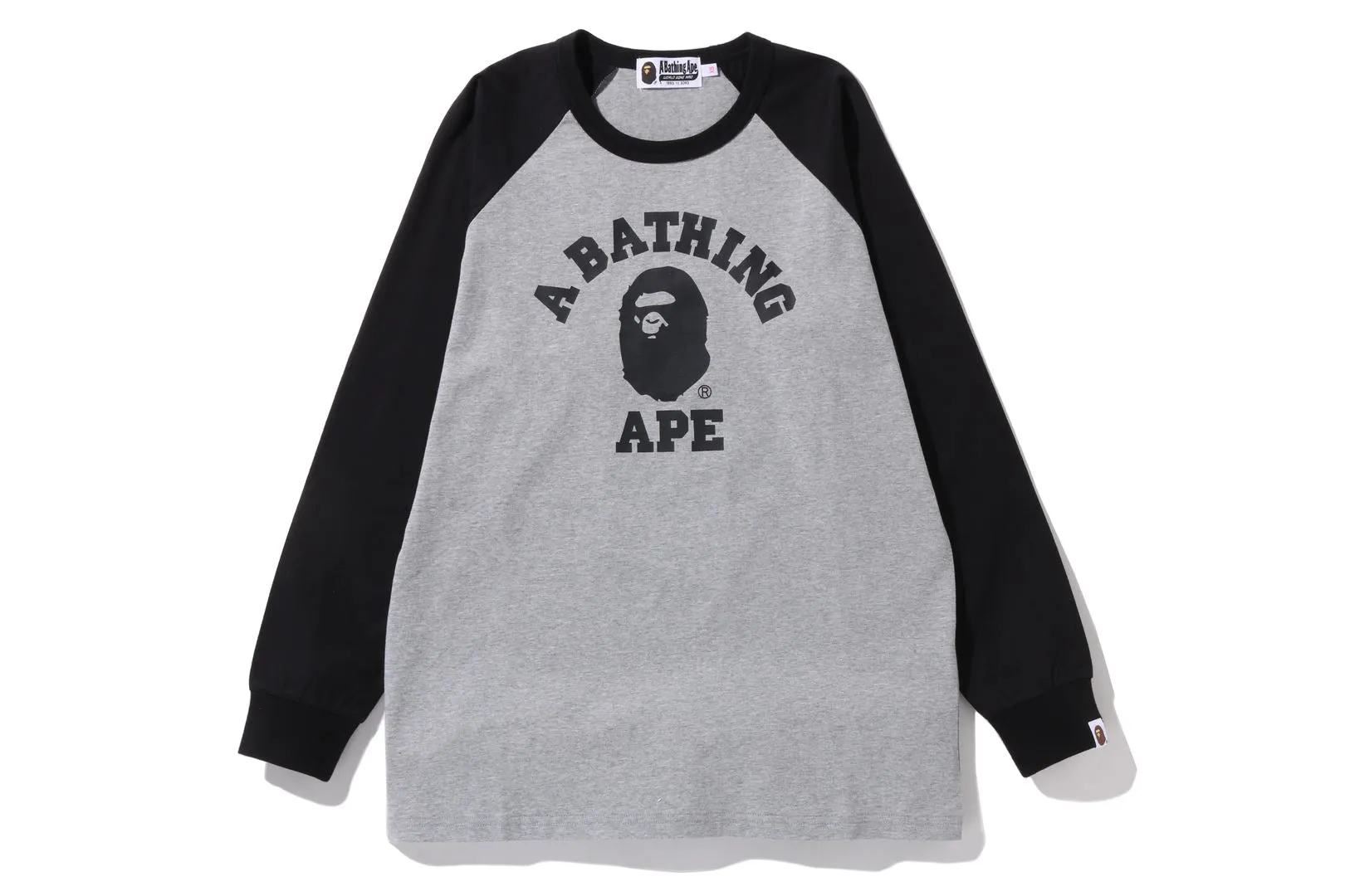 COLLEGE RAGLAN L/S TEE sold by Bape