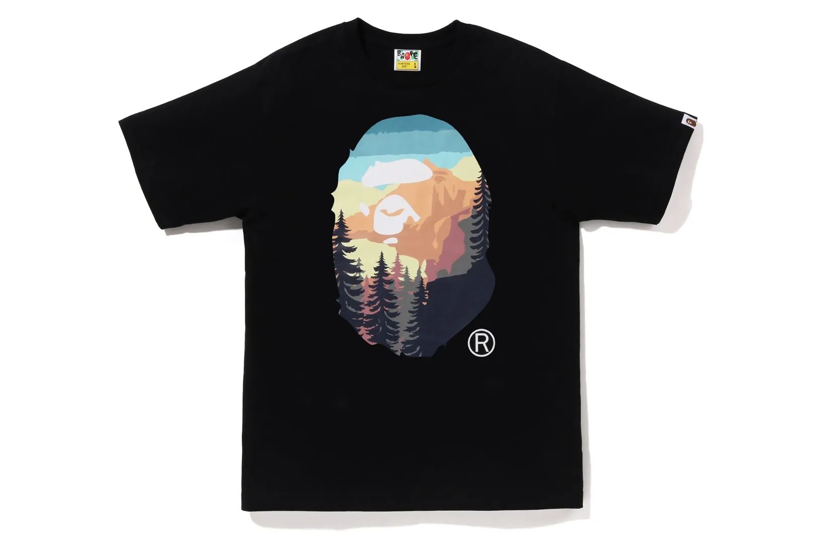 A CAMPING APE APE HEAD TEE sold by Bape