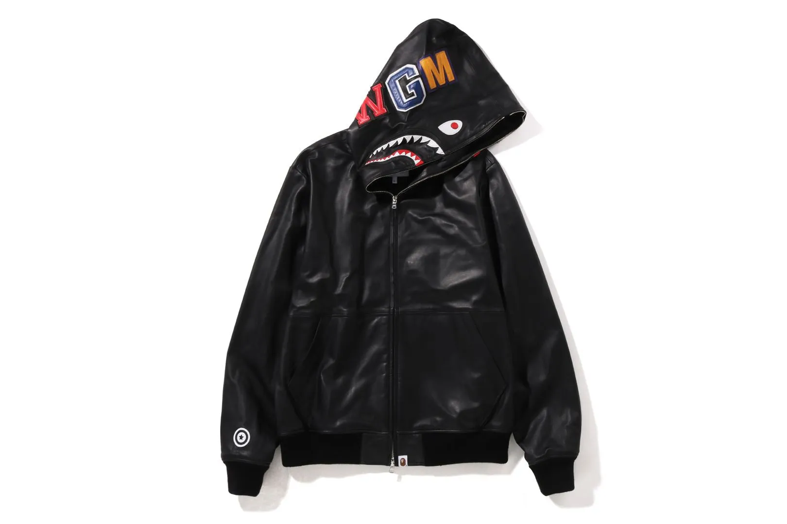 LEATHER SHARK FULL ZIP JACKET sold by Bape product image thumbnail 5