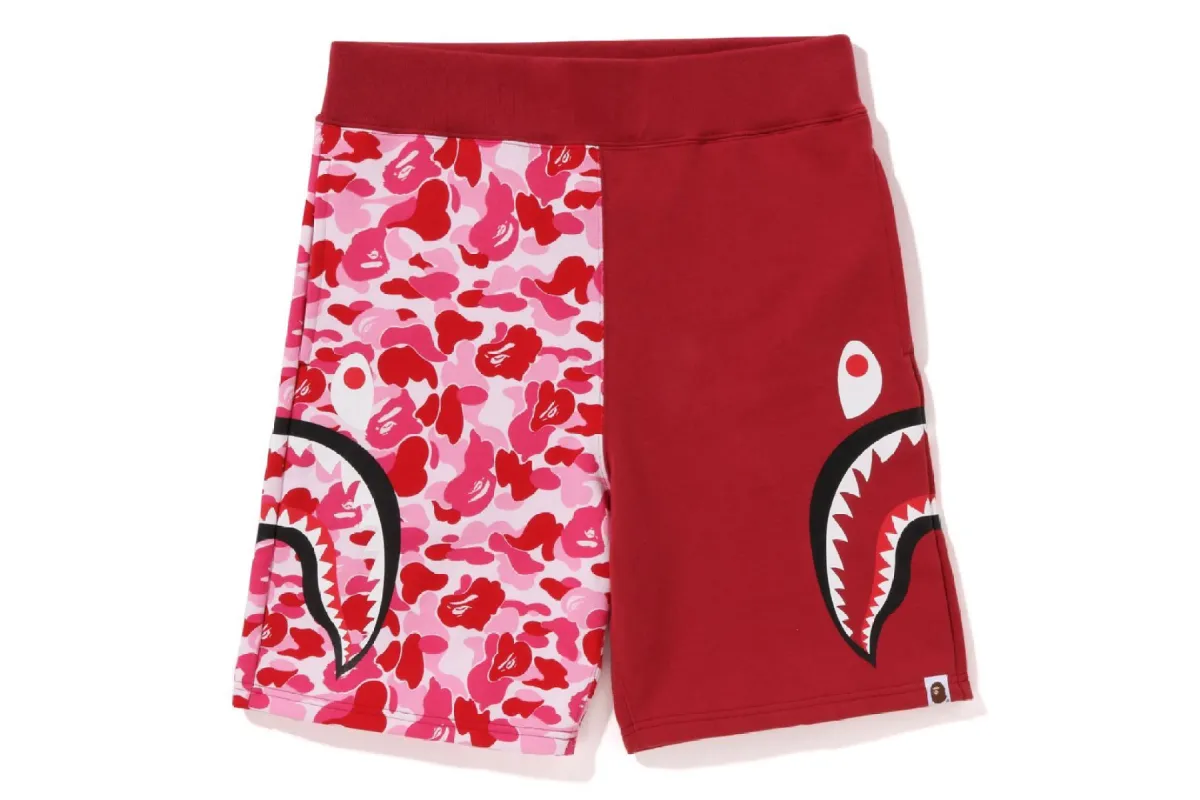ABC CAMO SIDE SHARK SWEAT SHORTS sold by Bape