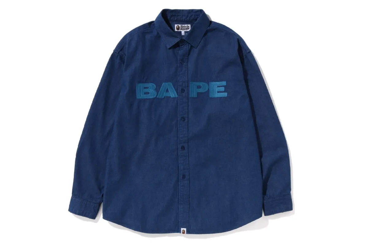 BAPE DENIM LOOSE FIT SHIRT sold by Bape