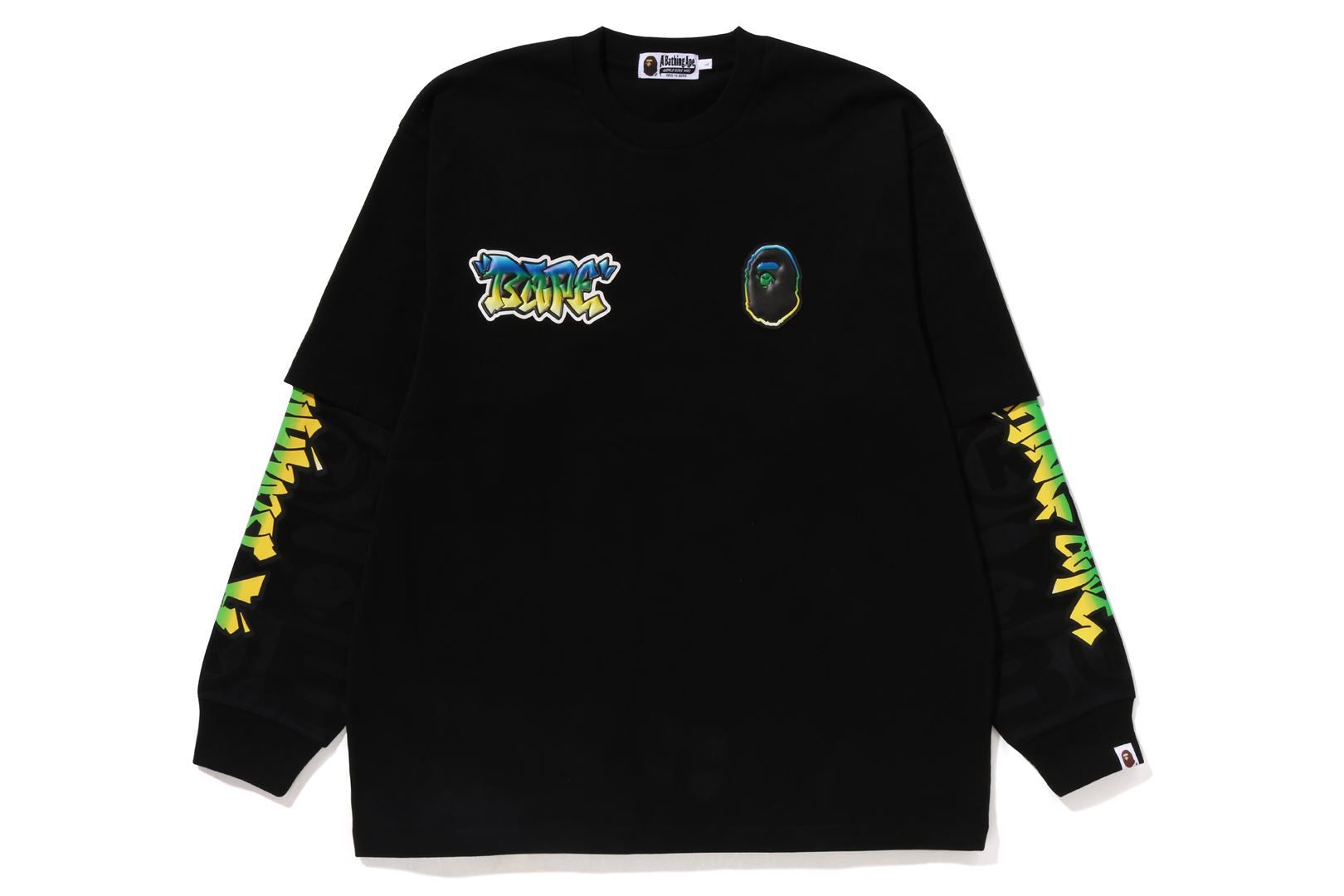 LUX SPORT PATTERN OVERSIZED DOUBLE LONG SLEEVE TEE sold by Bape product image thumbnail 4