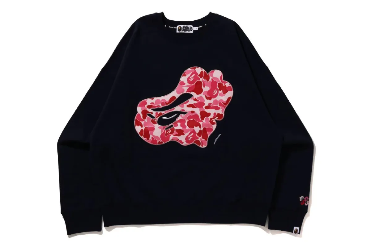ABC CAMO PATCH LOOSE FIT CREWNECK sold by Bape