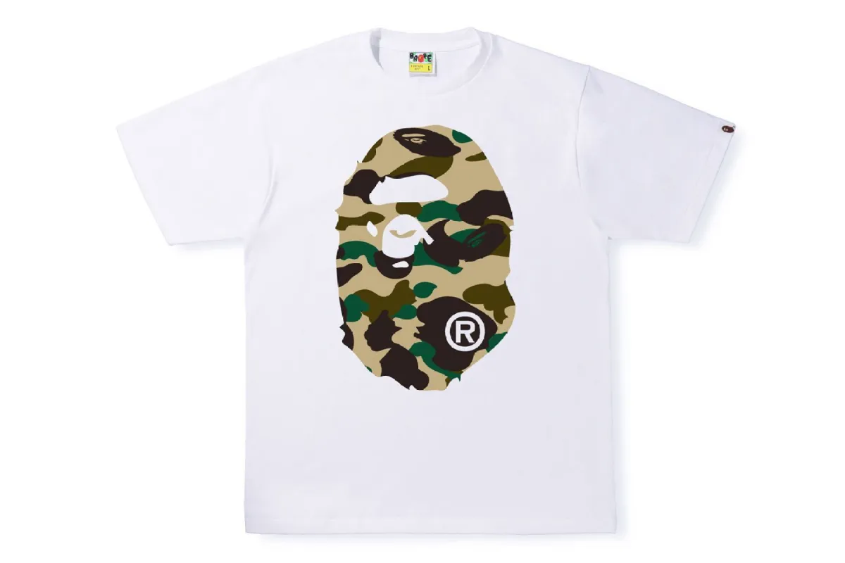 1ST CAMO BIG APE HEAD TEE sold by Bape