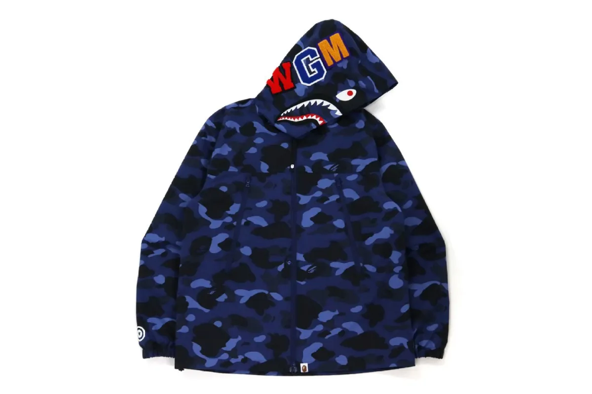 COLOR CAMO SHARK HOODIE JACKET sold by Bape