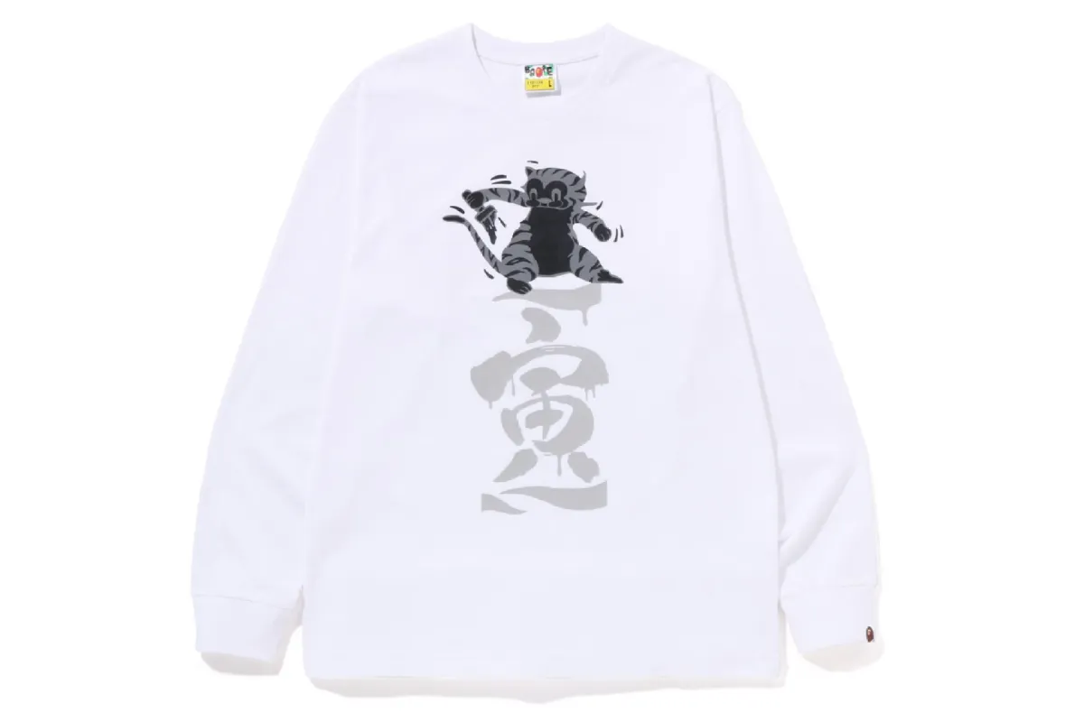 TIGER GRAPHIC L/S TEE sold by Bape