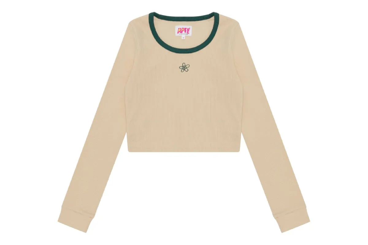 RIBBED TOP WITH COLOR MIXED COLLAR sold by Bape