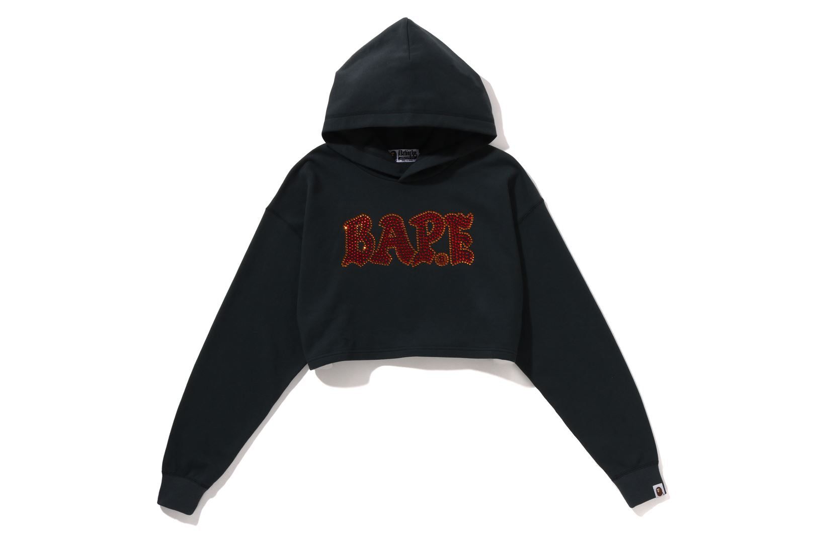 トップス BAPE GRAFFITI STUDDED CROPPED HOODIE S A BATHING APE（アベイシングエイプ）の「BAPE GRAFFITI STUDDED