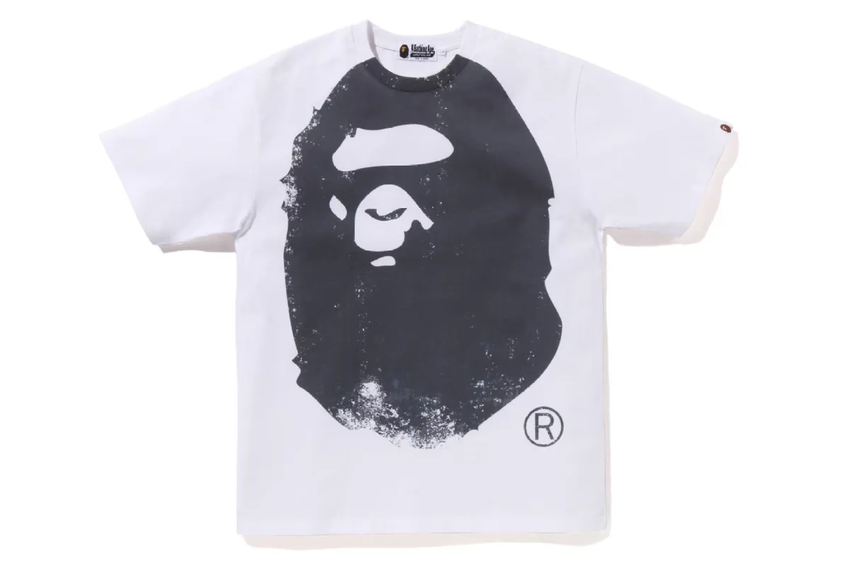 OVERPRINTED APE HEAD TEE sold by Bape