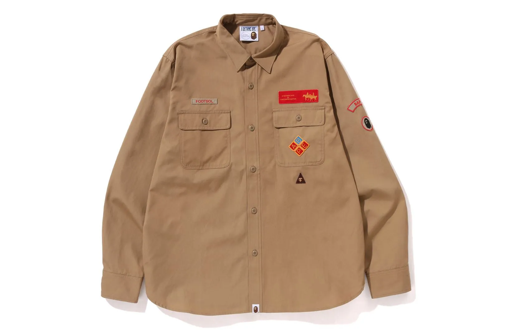 BAPE RELAXED FIT BOYSCOUT SHIRT sold by Bape
