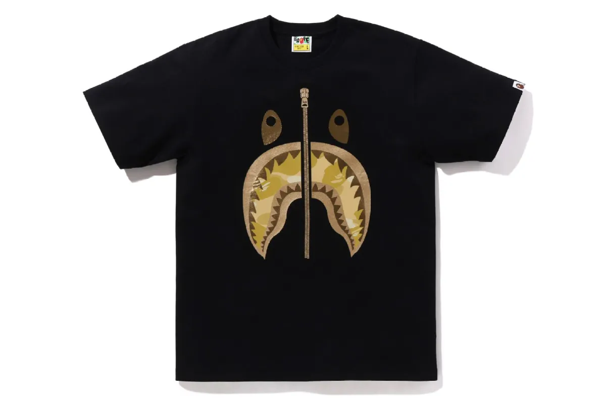 COLOR CAMO SHARK TEE sold by Bape
