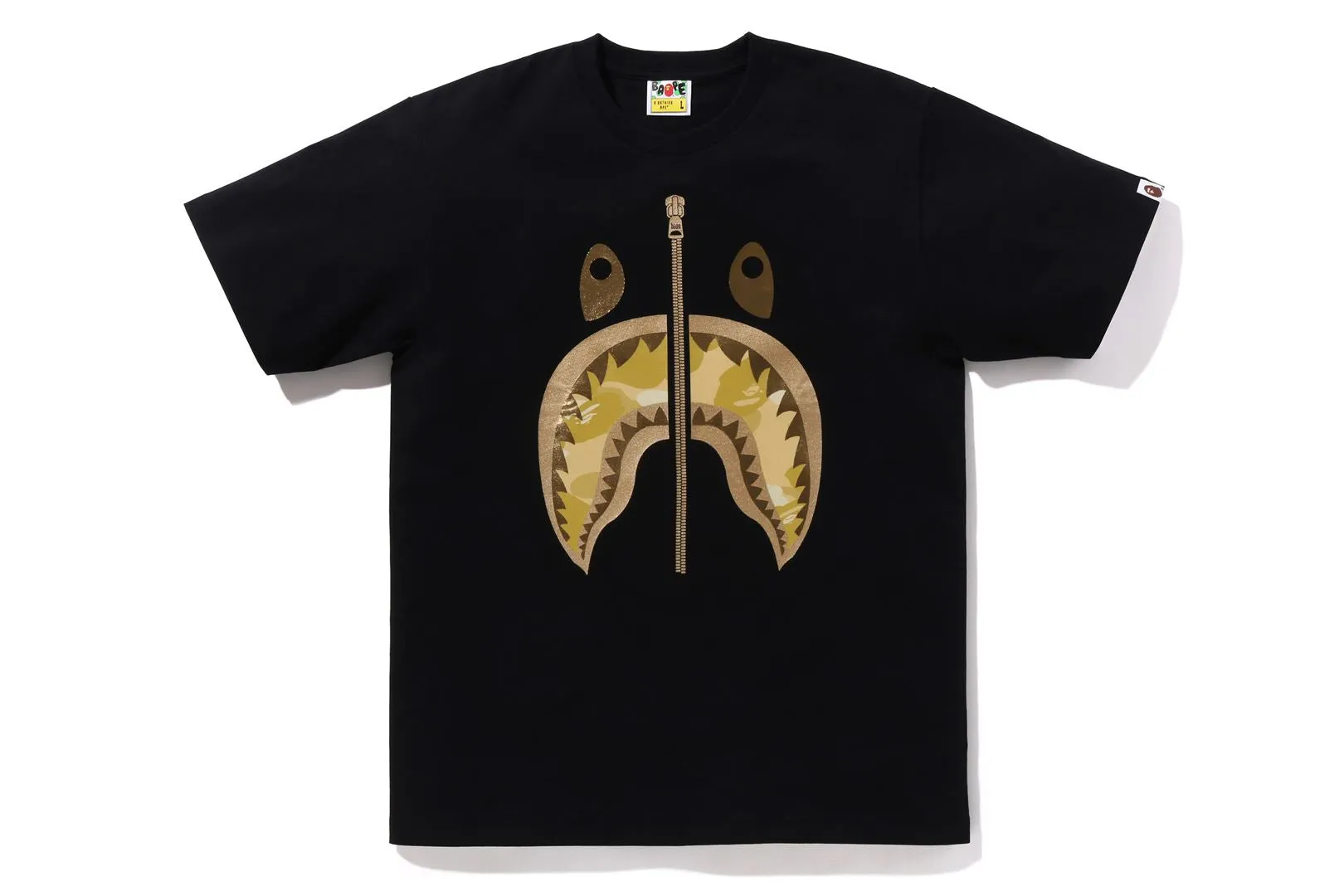 COLOR CAMO SHARK TEE sold by Bape