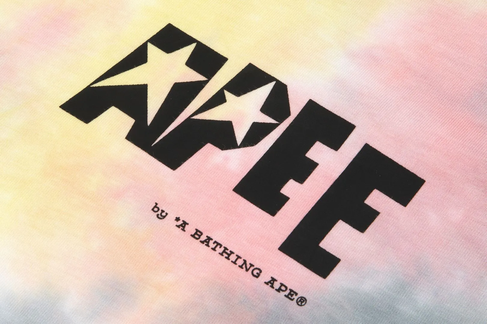 TIE DYE GRAPHIC SLIT TUNIC TEE sold by Bape product image thumbnail 3