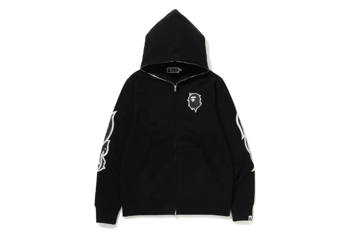 GRAFFITI BAPE FULL ZIP HOODIE sold by Bape