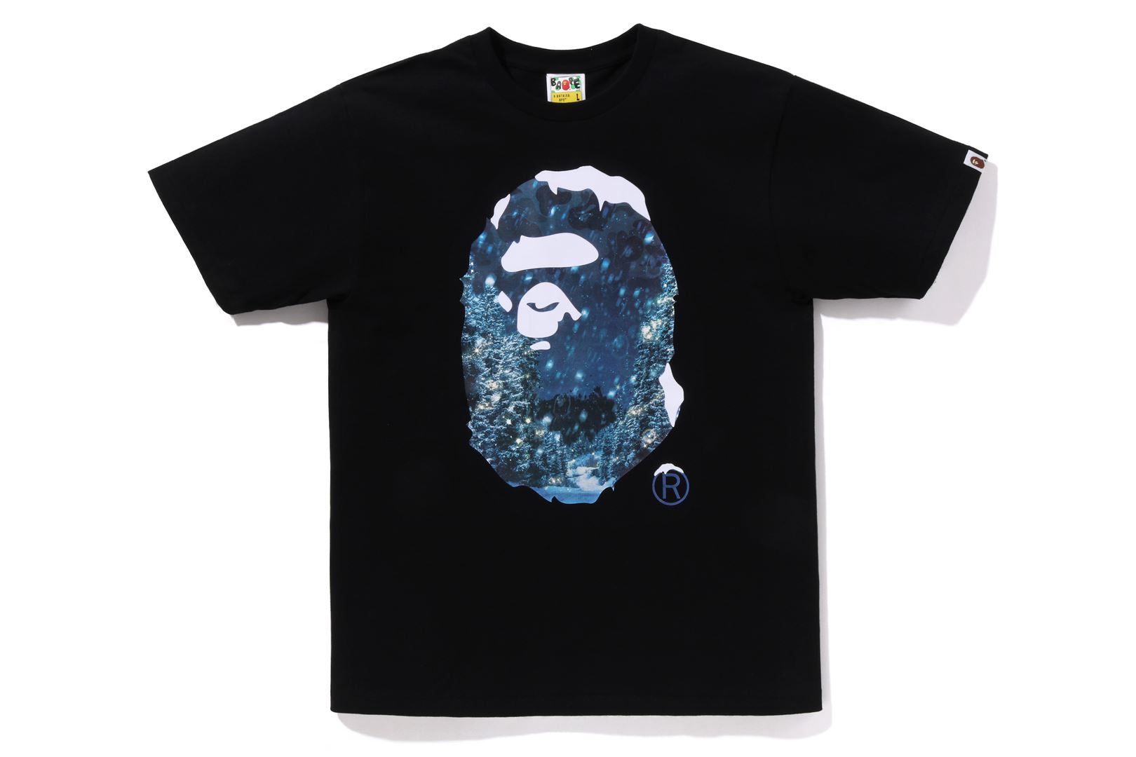 CHRISTMAS PHOTO APE HEAD TEE sold by Bape