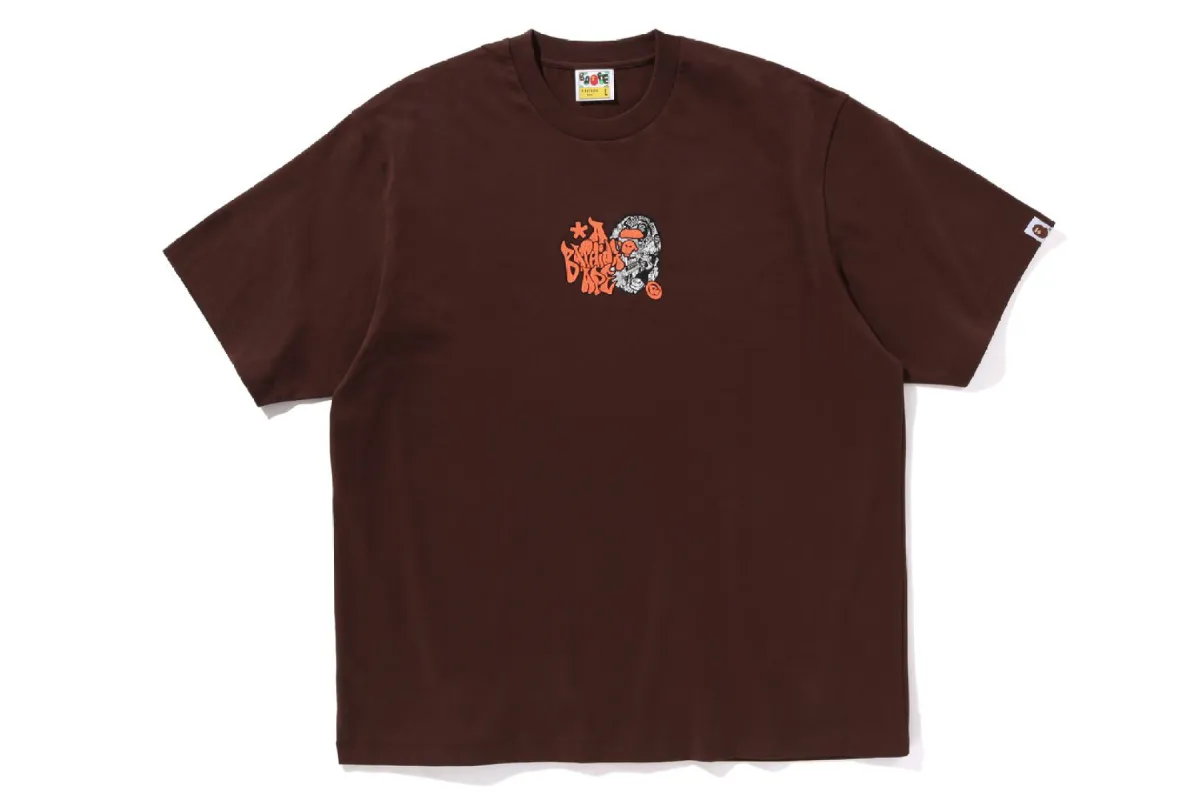 GRAFFITI APE HEAD RELAXED FIT TEE sold by Bape