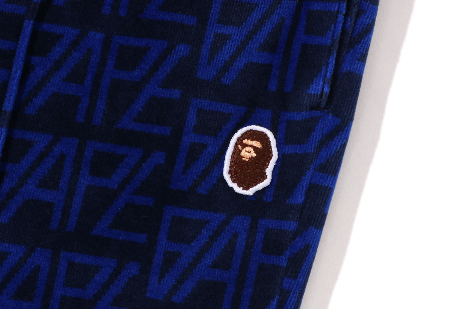 BAPE LOGO MONOGRAM VELOUR FLARE PANTS sold by Bape product image thumbnail 2