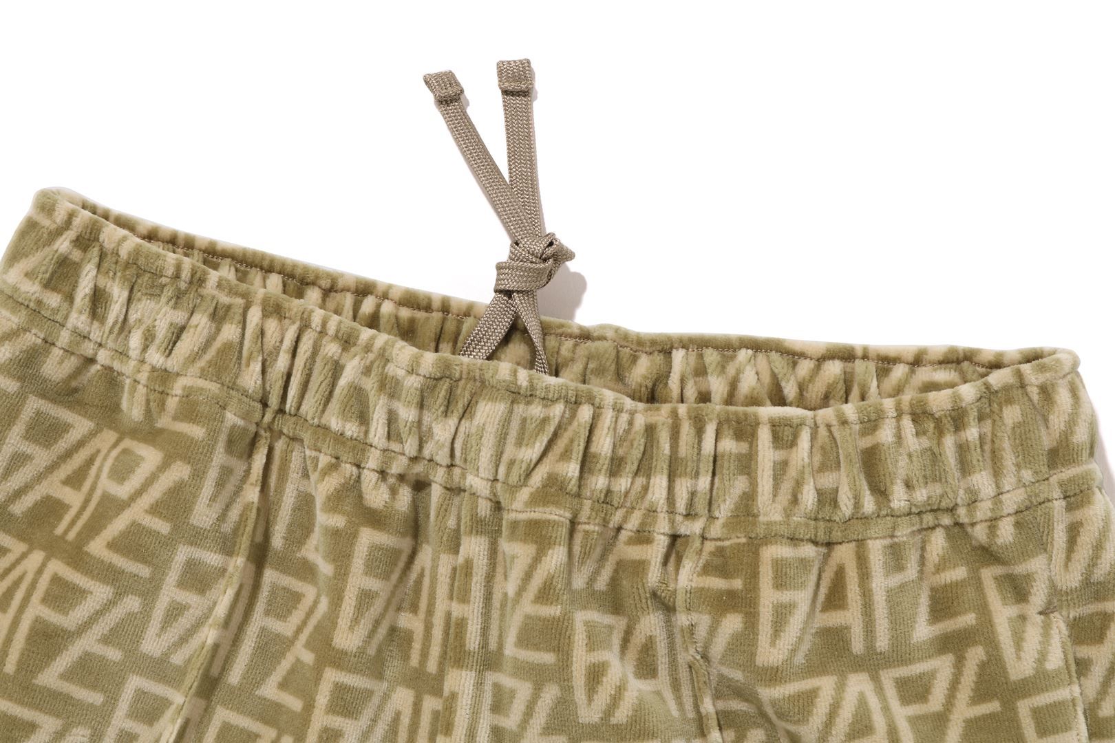 BAPE LOGO MONOGRAM VELOUR FLARE PANTS sold by Bape product image thumbnail 6