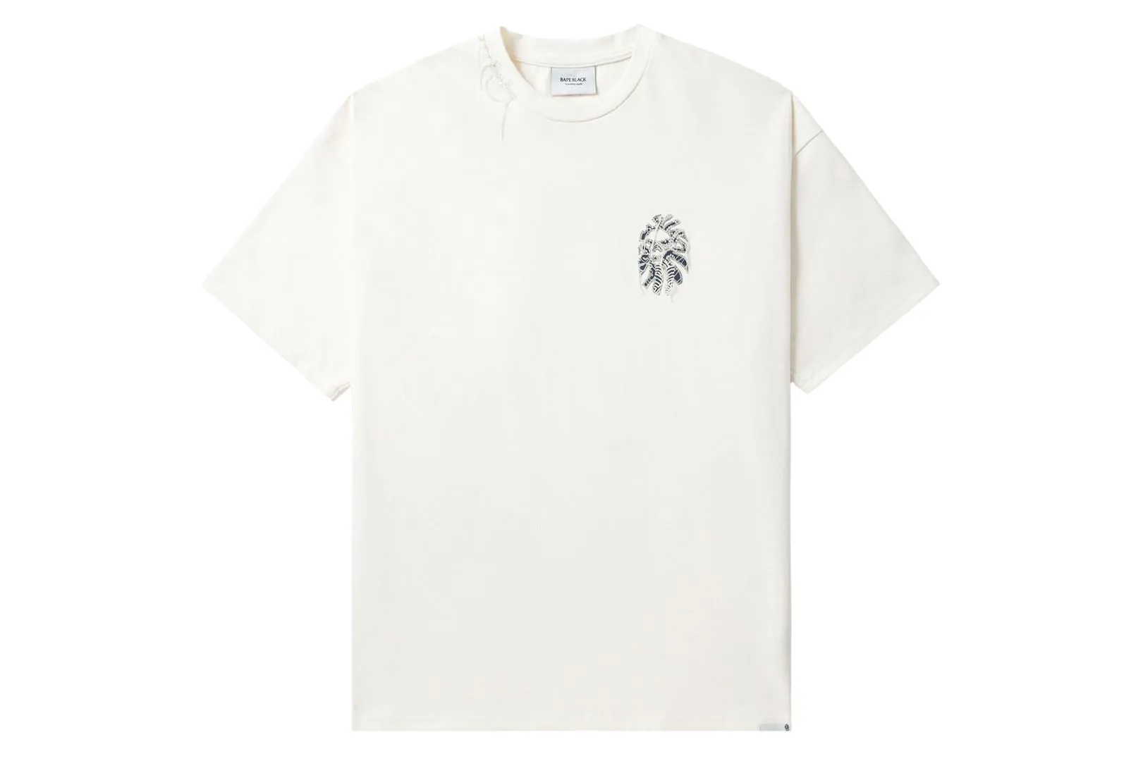 BAPE BLACK STONE WASH APE HEAD STITCH LOGO TEE sold by Bape