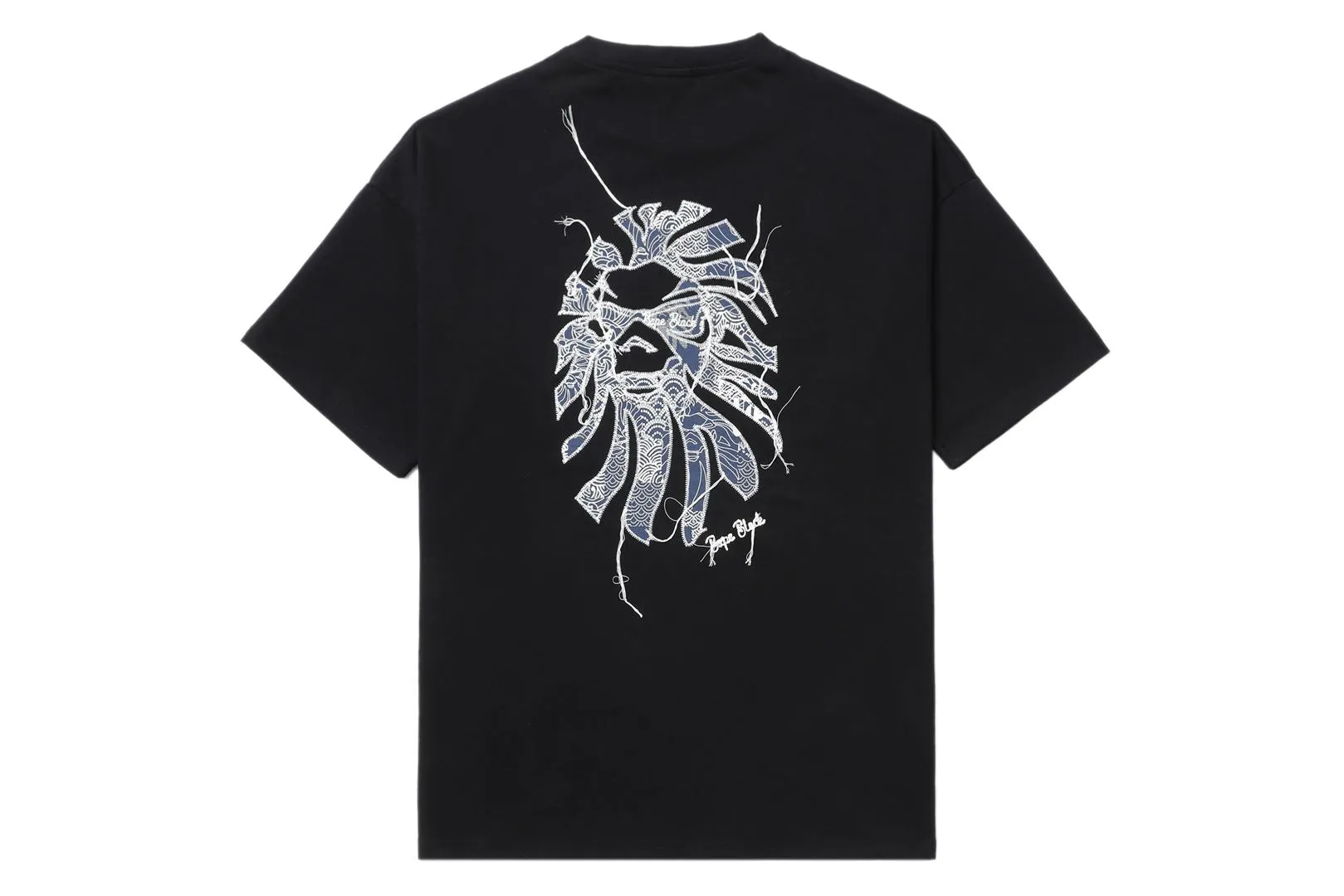 BAPE BLACK STONE WASH APE HEAD STITCH LOGO TEE sold by Bape product image thumbnail 4