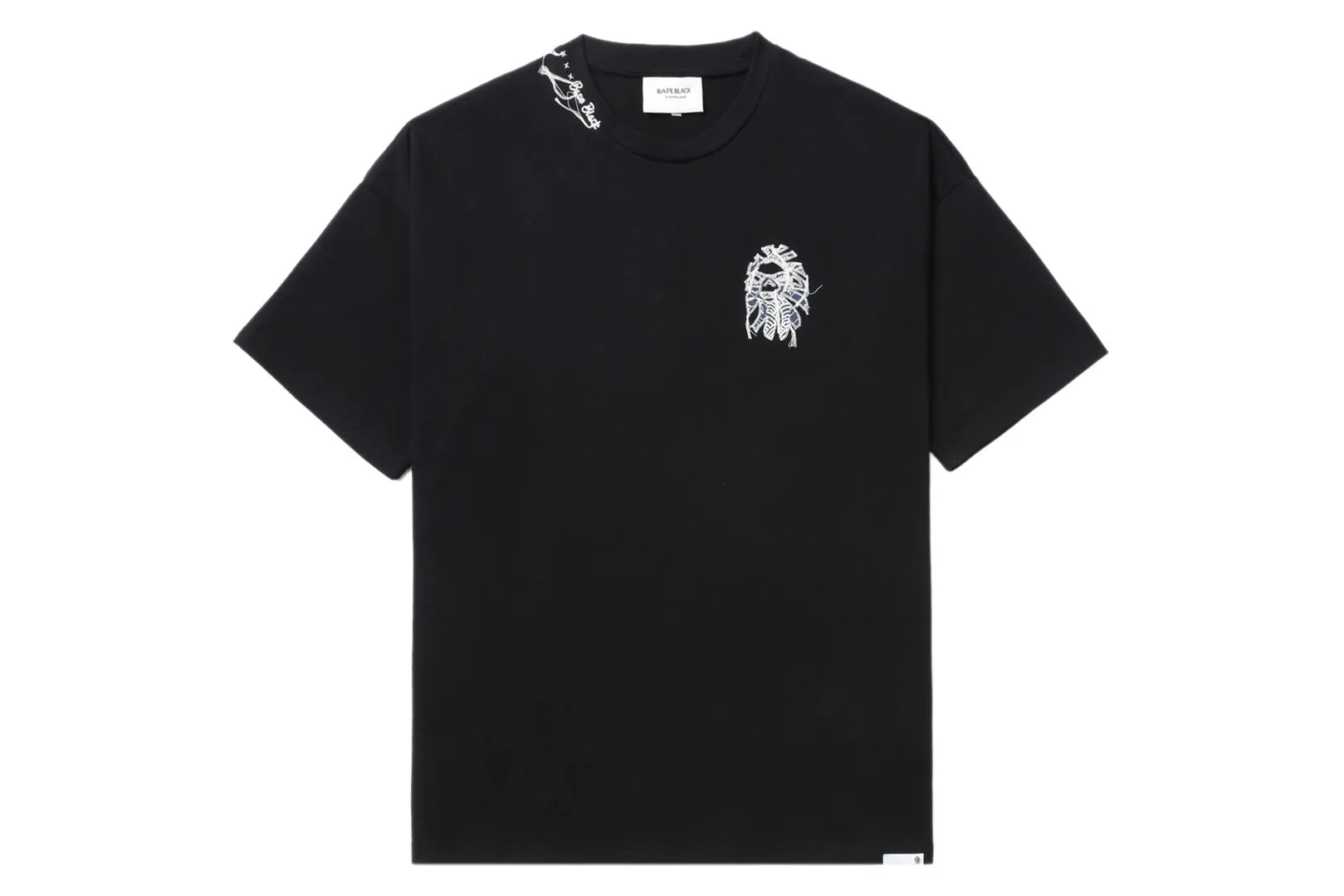 BAPE BLACK STONE WASH APE HEAD STITCH LOGO TEE sold by Bape product image thumbnail 3