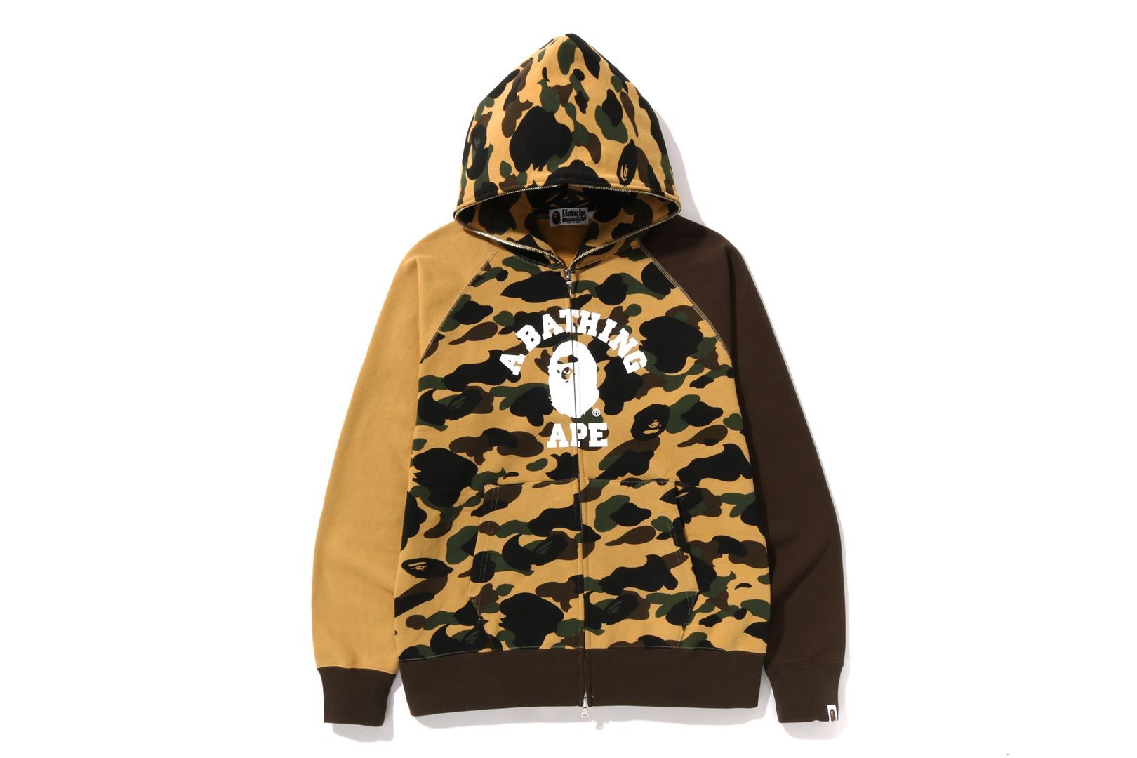 1ST CAMO CRAZY COLLEGE FULL ZIP HOODIE sold by Bape