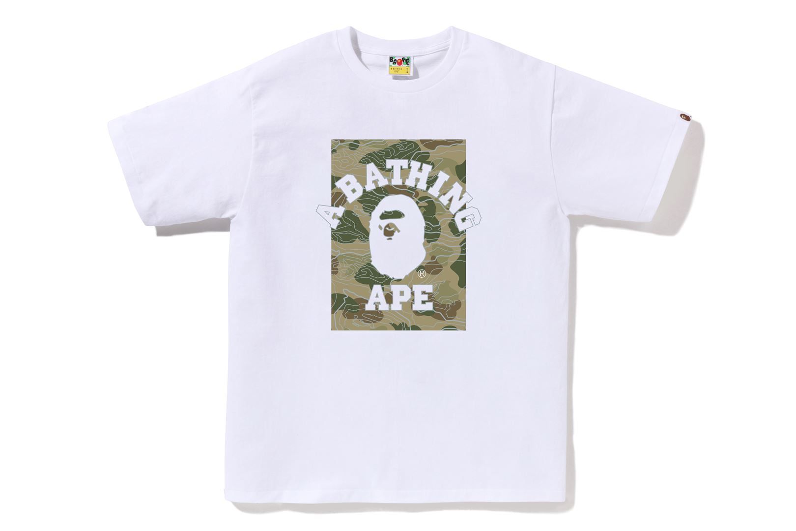 LAYERED LINE CAMO ON COLLEGE TEE sold by Bape product image thumbnail 5