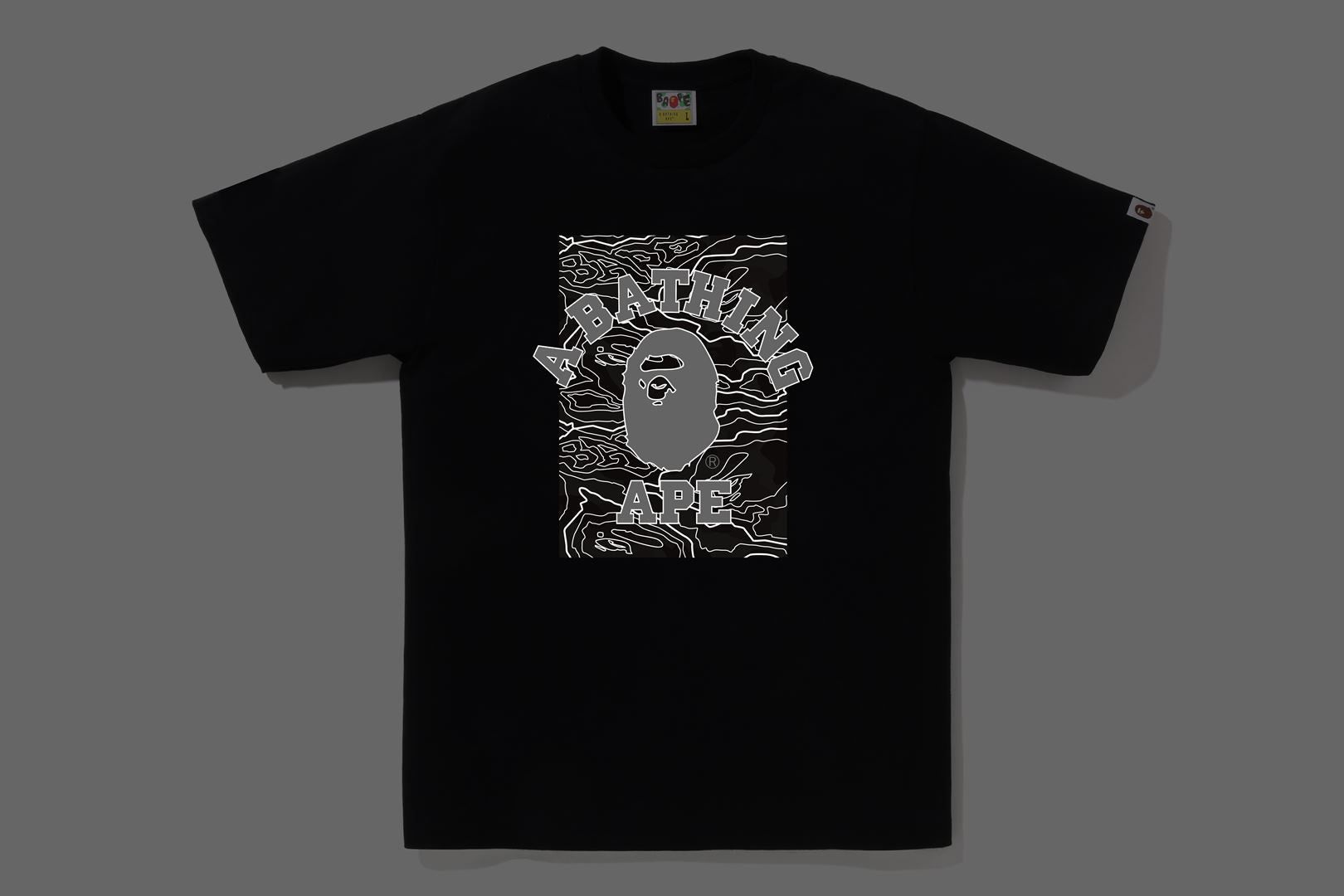 LAYERED LINE CAMO ON COLLEGE TEE sold by Bape product image thumbnail 2