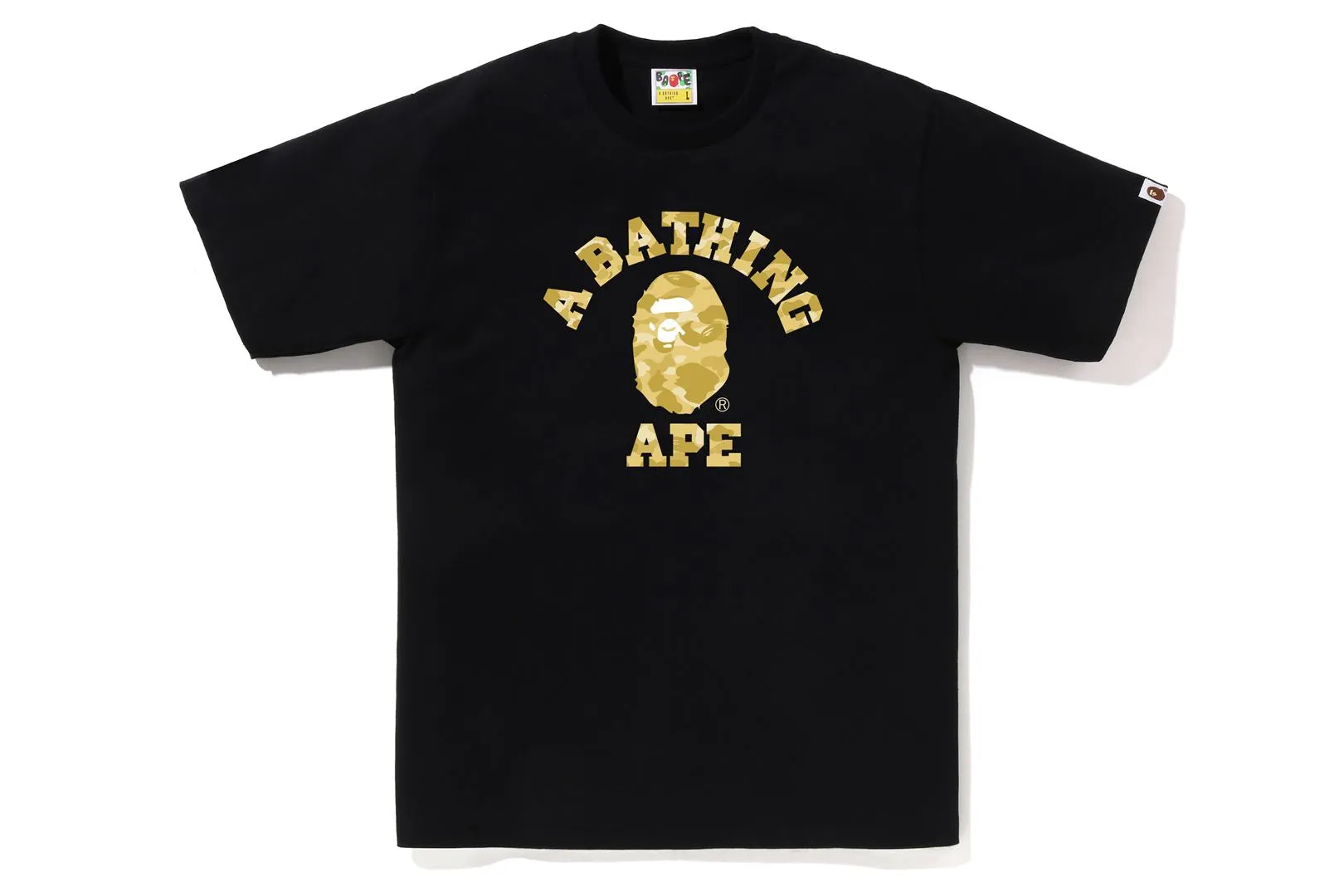 COLOR CAMO COLLEGE TEE sold by Bape