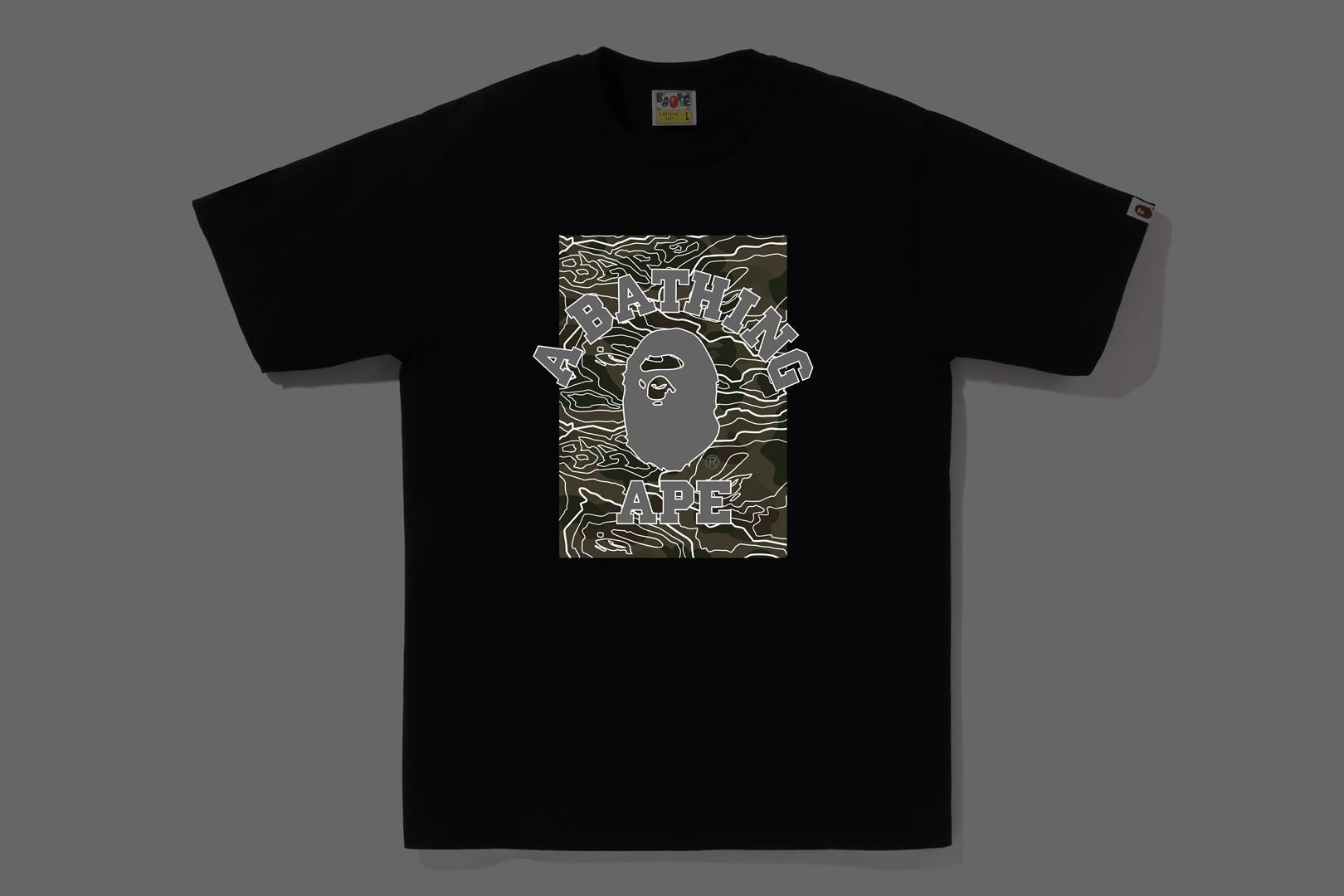LAYERED LINE CAMO ON COLLEGE TEE sold by Bape product image thumbnail 4