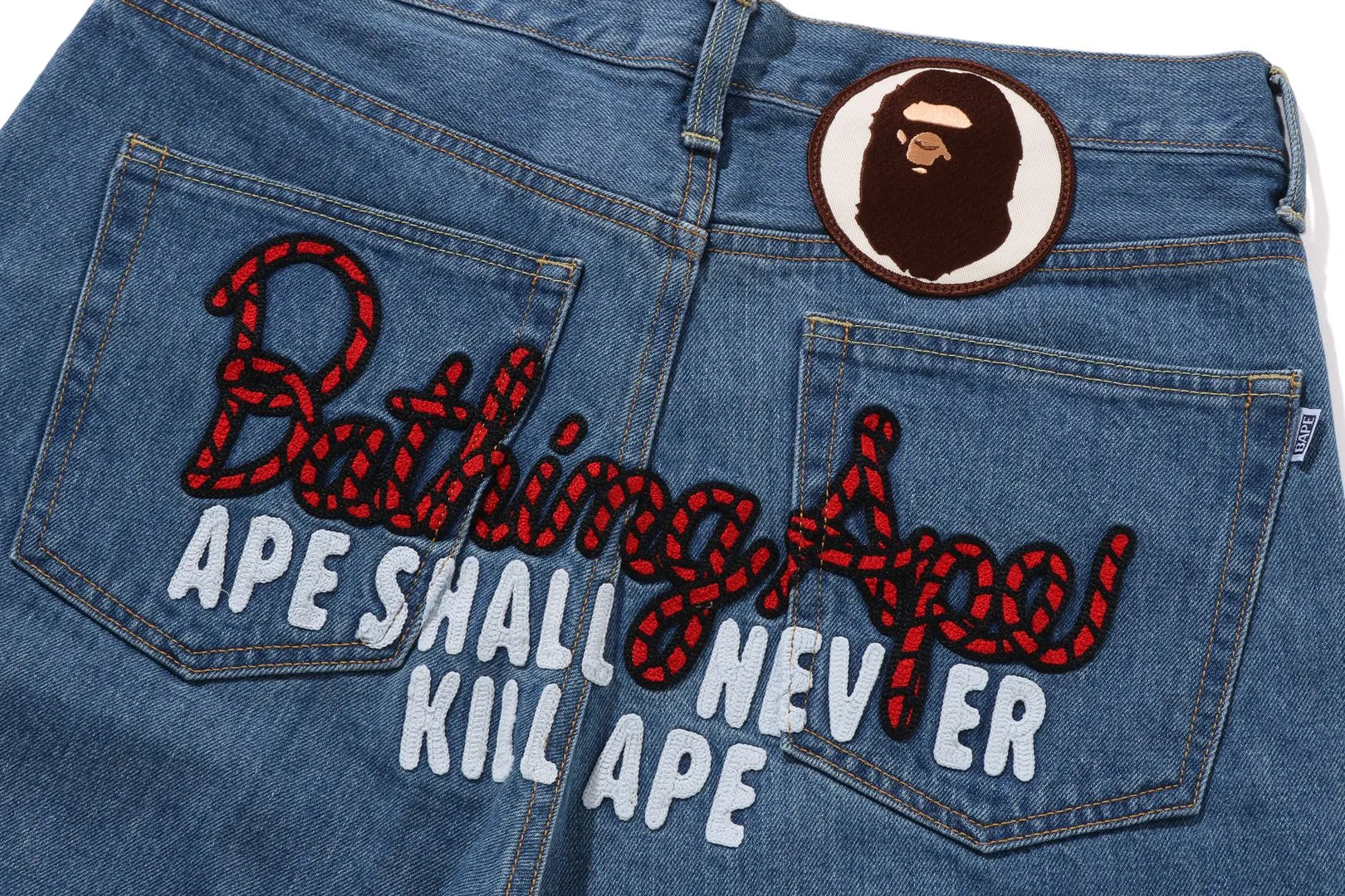 BAPE CHAMPION REGULAR FIT DENIM PANTS sold by Bape product image thumbnail 4