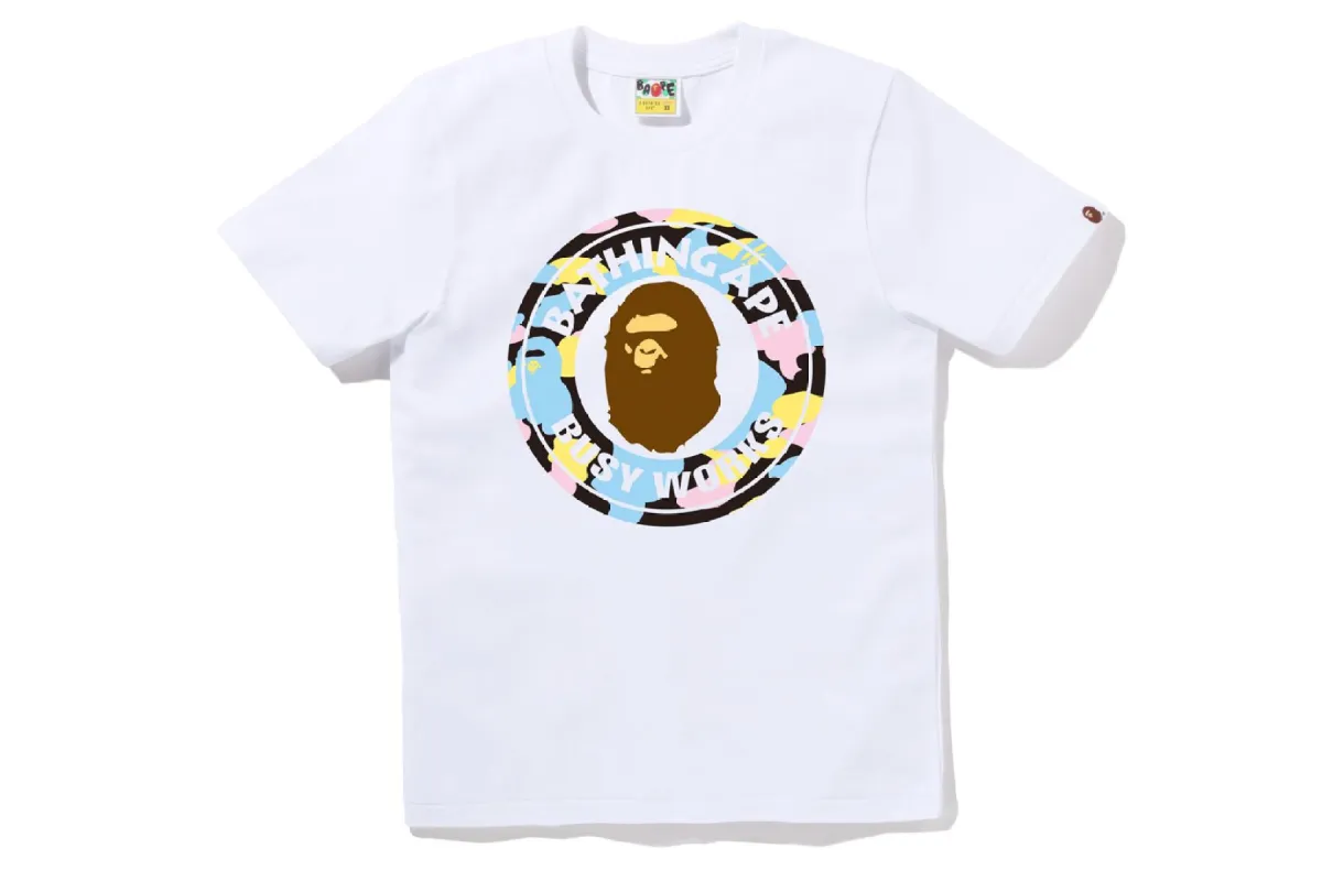 NEW MULTI CAMO BUSY WORKS TEE sold by Bape