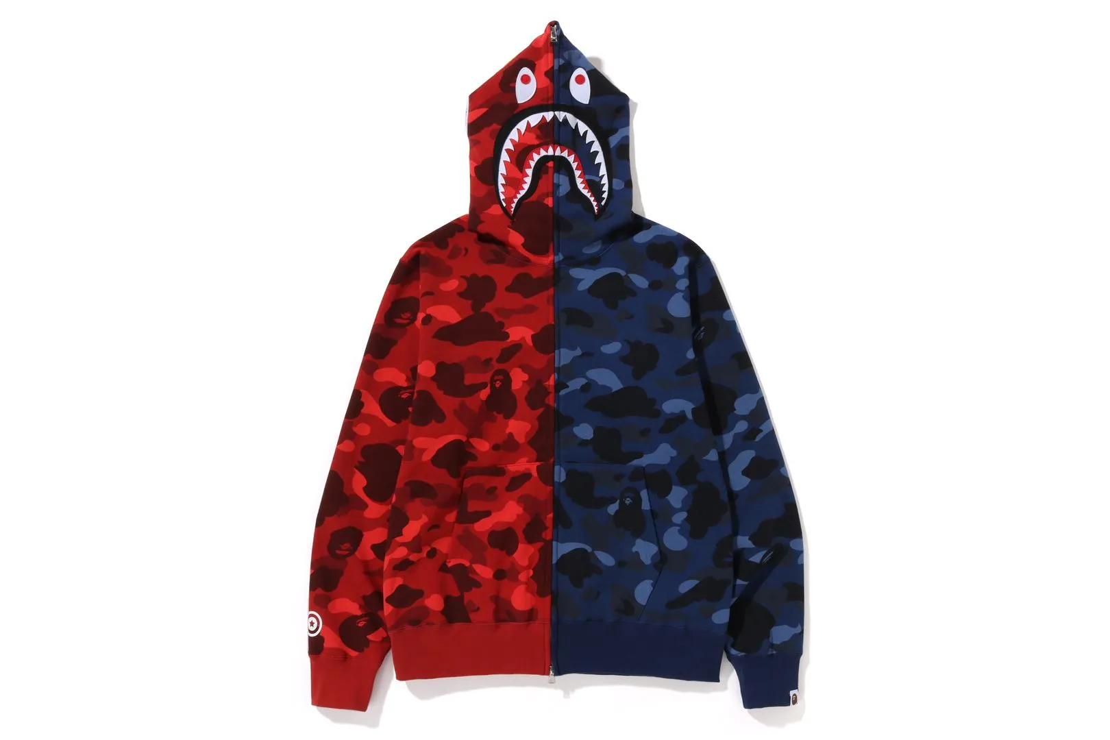 COLOR CAMO SHARK FULL ZIP HOODIE sold by Bape product image thumbnail 5