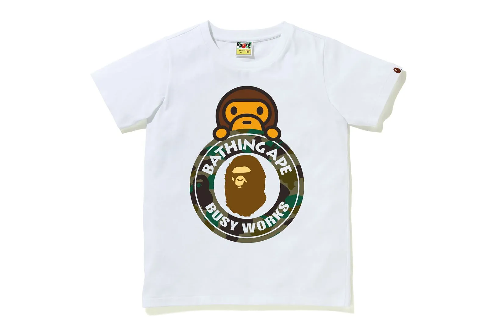 1ST CAMO MILO ON BUSY WORKS TEE sold by Bape product image thumbnail 3