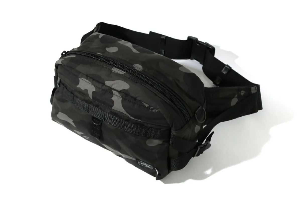【 BAPE X PORTER 】 COLOR CAMO WAIST BAG sold by Bape