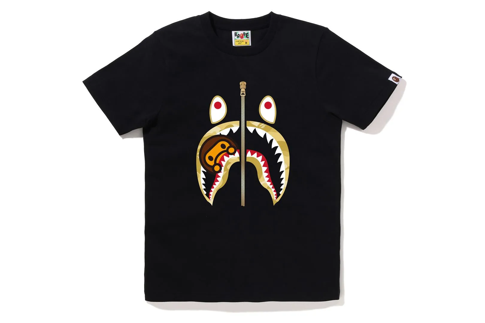 COLOR CAMO MILO SHARK TEE sold by Bape